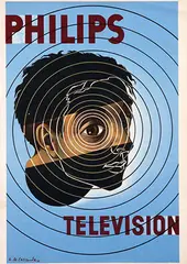 Philips Television by Cassandre, 1951, poster, sold Jun 2019