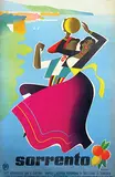 Mario Puppo, sorrento, 1954, poster