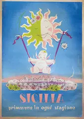 Studio Artass-Croce, sicilia, 1952, poster