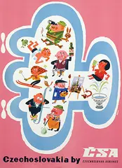 Franz Šedivý, Czechoslovakia by CSA, 1960, poster