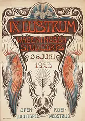 Frits van Alphen, IX Lustrum Wageningsch Stud:Corps, 1923, poster