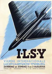 H. Bulder, I.L.S.Y. Vierde Internationale Luchtvaartshow Ypenburg, 1952, poster