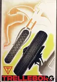 Olle Svanlund, Trelleborg (rubber tire company in those days), 1933, poster