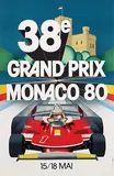 Jacques Grognet, 38e Grand Prix Monaco 80, 1989, poster