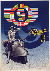 Dannenberg, Goggo 125 150 200, 1954, poster