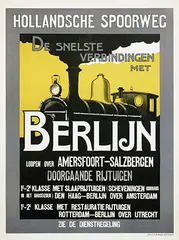 Johan Kesler, Hollandsche Spoorweg Berlijn, poster