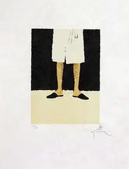 René Gruau, Without text (Eau Sauvage, Le Jules), 1989, poster, lithograph