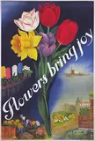 Huijkman, Flowers bring joy, poster