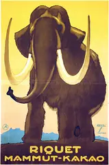 Ludwig Hohlwein, Riquet Mammut-Kakao, poster