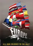 Reyn Dirksen, Europe All our colours to the mast, 1950, poster