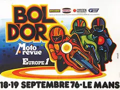 Magnin, BOL D'OR Moto revue Europe 1 Le Mans, 1976, poster
