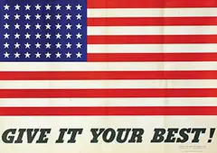 Charles T. Coiner, Give It Your Best!, 1942, poster