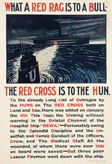 David F. Wilson, What a Red Rag is to a Bull-The Red Cross is to the Hun, 1918, poster