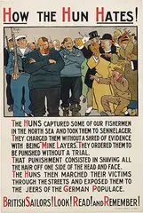 David F. Wilson, How the Hun Hates! British Sailors! Look! Read! and Remember!, poster