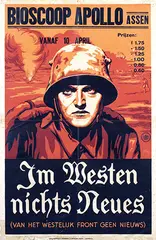Joop v.d. Berg, Movie: "Im Westen nichts Neues" Bioscoop Apollo Assen, 1929, poster