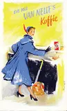 en nu Van Nelle's Koffie by Nanni (Charlotte Maria) Kruijff-Axhausen, 1949, poster, sold Jun 2019