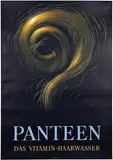 Herbert Leupin, Panteen Das Vitamin-Haarwasser, 1945, poster