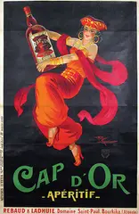 Cap d'Or Apéritif by Henry Le Monnier, 1926, poster, sold Jun 2019