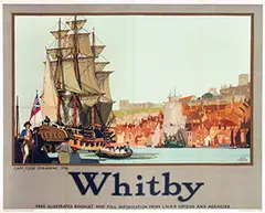 Fred Tayler, Whitby Capt. Cook Embarking on the "Resolution" in 1776, poster