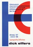 Dick Elffers, rijksmuseum meermanno-westreenianum, typografie/affiches dick elffers, 1967, poster