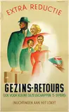 Frans Waslander, Nederlandsche Spoorwegen Gezins-Retours, 1939, poster