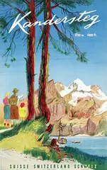 Pièrre Monnerat, Kandersteg Schweiz, 1948, poster