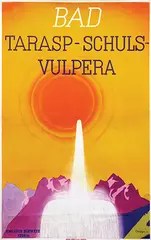 S. Kläfiger, Bad Tarasp-Schuls-Vulpera, 1931, poster