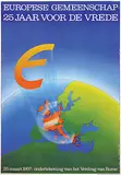 Dominique Maes, Europese Gemeenschap 25 jaar voor de vrede, 1982, poster