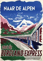 Jan de Haan, Naar de Alpen met de Bergland-Express, poster