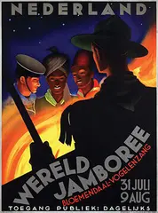 Jan Lavies, Nederland Wereld Jamboree, 1937, poster