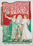 A. Lüske, Abonneert u op De Proletarische Vrouw, poster