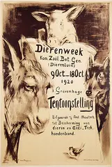 Han van Meegeren, Tentoonstelling Dierenweek, 1920, poster