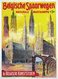 S. Rader, Belgische Spoorwegen De Belgische Kunststeden, poster