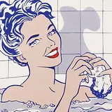 Roy Lichtenstein, Without text (Woman in Bath), 1990, poster, screenprint