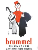 René Gruau, brummel chemisier Avignon