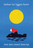 Hendrik Magdalenus (Dick) Bruna, lekker lui liggen lezen met een zwart beertje