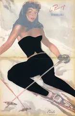 Carols, la Pin-up Déshabillable (undressable), poster