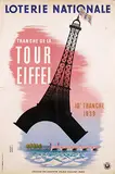 Edgar Derouet & Charles Lesacq, Loterie Nationale tranche de la Tour Eiffel, 1939, poster