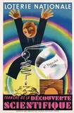 Edgar Derouet & Charles Lesacq, Loterie Nationale tranche de la Découverte Scientifique, 1939, poster