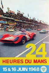 André Delourmel, 24 Heures du Mans, 1968, poster