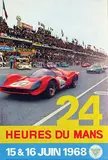 André Delourmel, 24 Heures du Mans, 1968, poster
