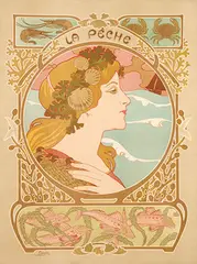 F. Médaille, La Pêche, poster