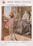 Alberto Micheli Pellegrini, Croce Rossa Italiana l'igiene nella vita (Italian Red Cross the hygiene in life), poster