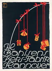 Ludwig Hohlwein, H. Bahlsens Keks-Fabrik Hannover, 1914, poster