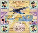 Jaak, KLM Amsterdam-Batavia en terug: "Pelikaan" type Fokker F.XVII, 1935, poster