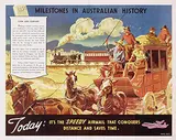 Star, Milestones in Australian History Cobb and Company, 1959, poster