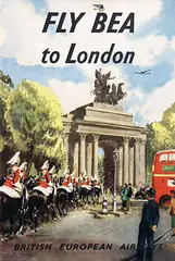 Clive Uptton, Fly BEA to London, poster
