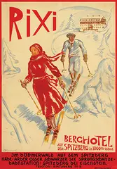 P. Kosppel, Rixi Berghotel auf dem Spitzberg, poster