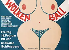 Clara Zoltan, Wolkenball Schöneberg Pipaporno, 1971, poster