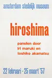 Willem Sandberg, stedelijk museum amsterdam hiroshima 1945, 1957, poster